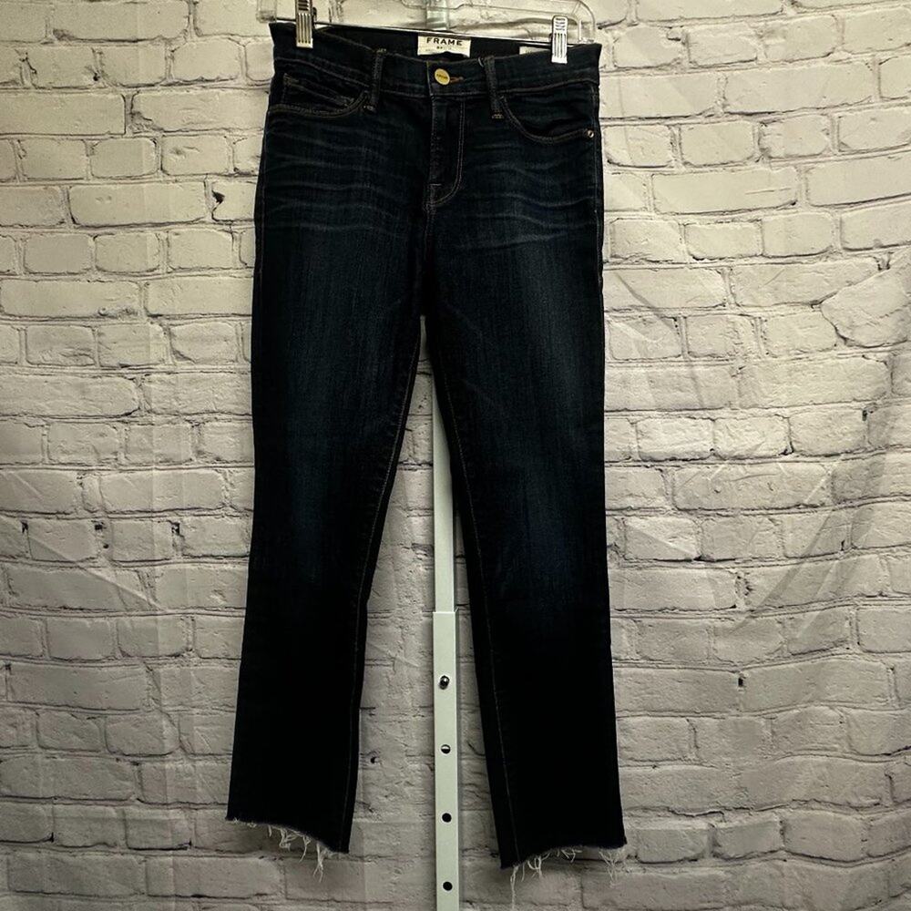 FRAME Le Skinny de Jeanne in Pemeride Square Raw Hem Jean